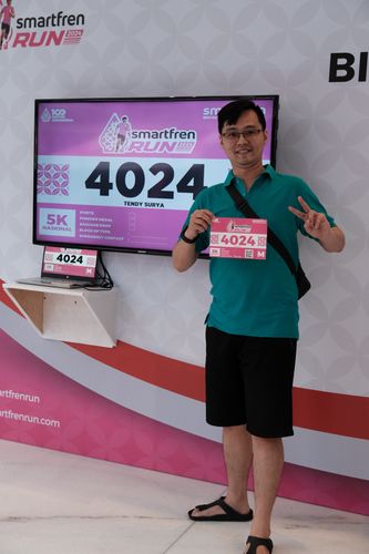 Race photo from Smartfren Run 2024