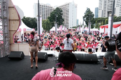 Race photo from Smartfren Run 2024