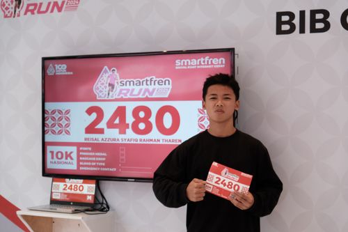Race photo from Smartfren Run 2024