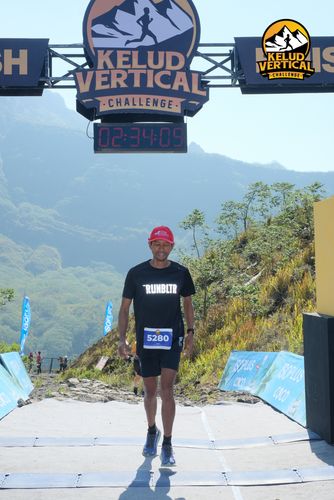 Race photo from Kelud Vertical Challenge 2024