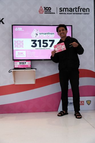 Race photo from Smartfren Run 2024