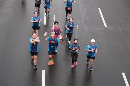 Race photo from Road to BAF Lions Run 2024