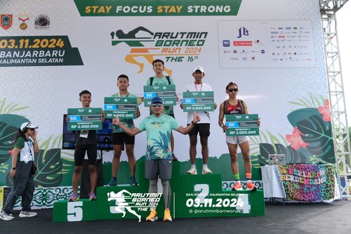 Race photo from Arutmin Borneo Run 2024