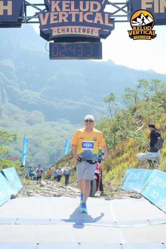 Race photo from Kelud Vertical Challenge 2024