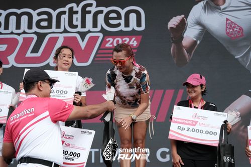 Race photo from Smartfren Run 2024