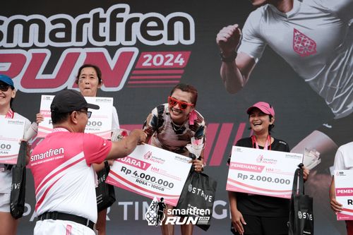 Race photo from Smartfren Run 2024