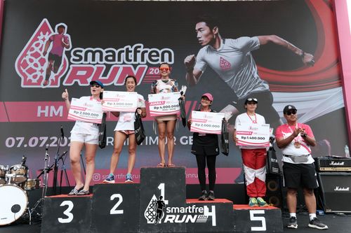 Race photo from Smartfren Run 2024
