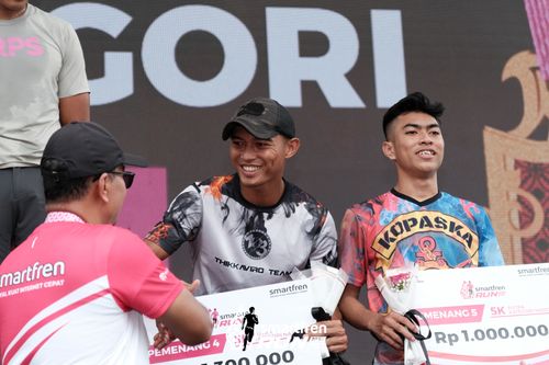 Race photo from Smartfren Run 2024