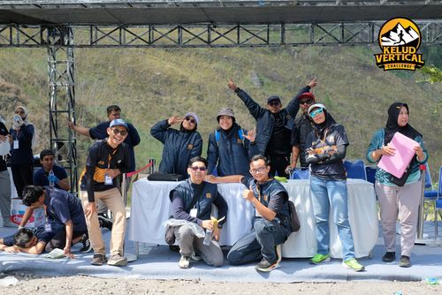 Race photo from Kelud Vertical Challenge 2024