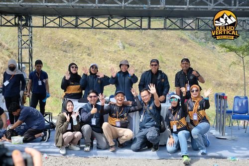 Race photo from Kelud Vertical Challenge 2024