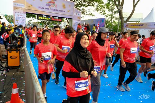 Race photo from CISANGKAN KBP CITY RUN 2025