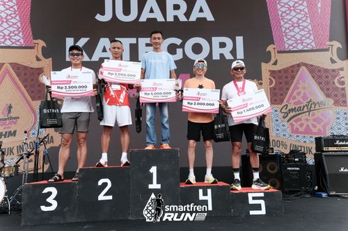 Race photo from Smartfren Run 2024