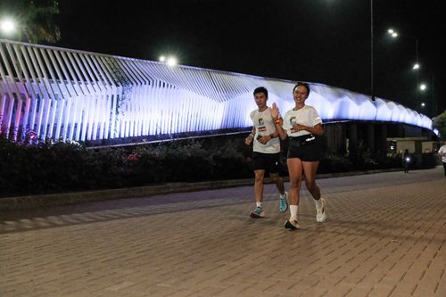 Race photo from PIK NITE RUN VIBES