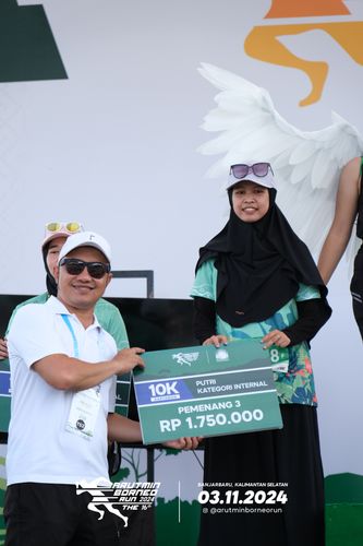 Race photo from Arutmin Borneo Run 2024