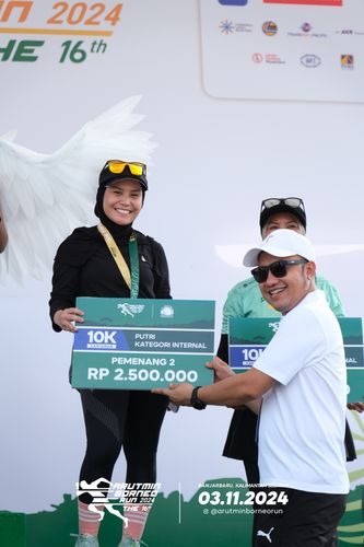 Race photo from Arutmin Borneo Run 2024
