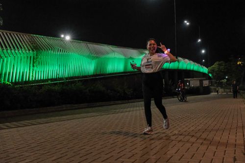 Race photo from PIK NITE RUN VIBES