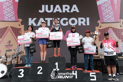 Race photo from Smartfren Run 2024