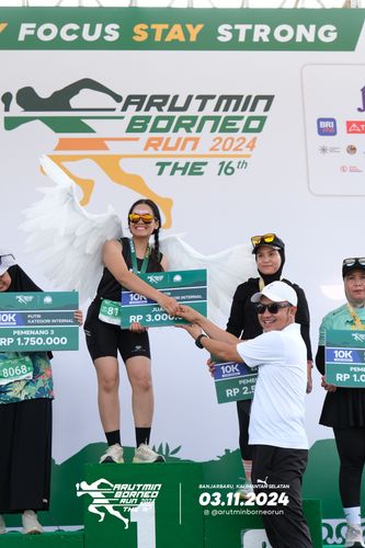 Race photo from Arutmin Borneo Run 2024