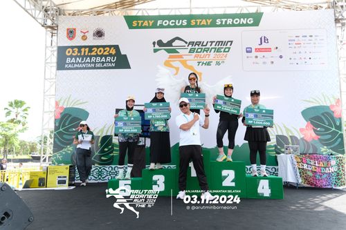 Race photo from Arutmin Borneo Run 2024