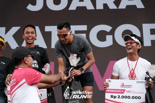 Race photo from Smartfren Run 2024