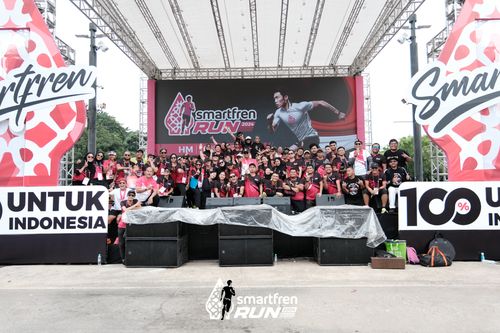 Race photo from Smartfren Run 2024