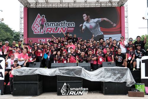 Race photo from Smartfren Run 2024