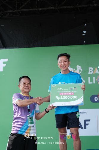 Race photo from BAF LIONS RUN 2024