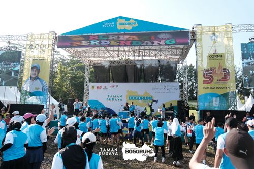 Race photo from Taman Budaya x BOGORUN 2025