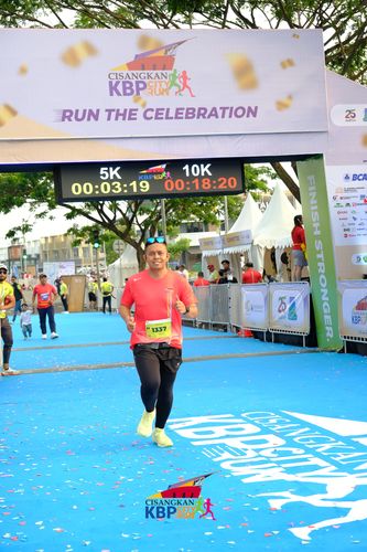 Race photo from CISANGKAN KBP CITY RUN 2025