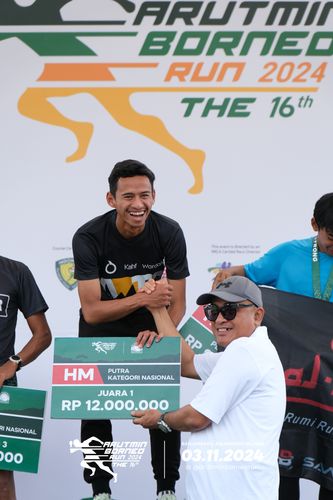 Race photo from Arutmin Borneo Run 2024