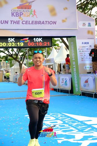 Race photo from CISANGKAN KBP CITY RUN 2025