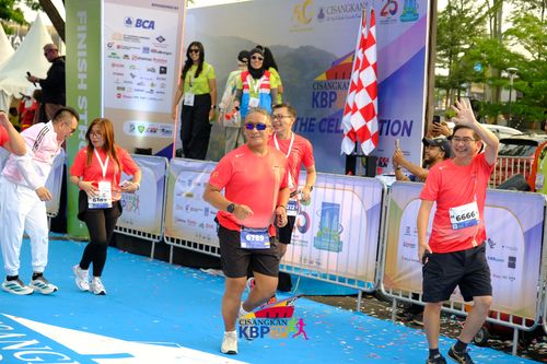 Race photo from CISANGKAN KBP CITY RUN 2025