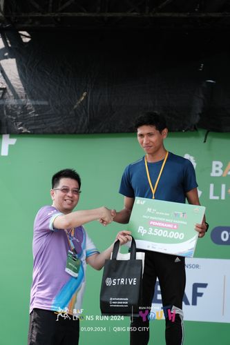Race photo from BAF LIONS RUN 2024