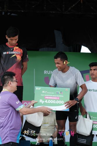 Race photo from BAF LIONS RUN 2024