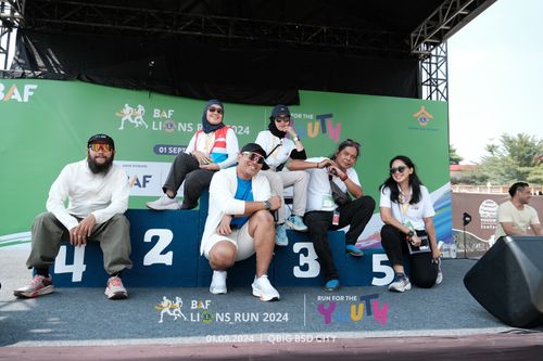 Race photo from BAF LIONS RUN 2024