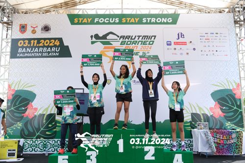 Race photo from Arutmin Borneo Run 2024