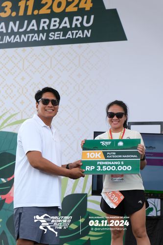 Race photo from Arutmin Borneo Run 2024