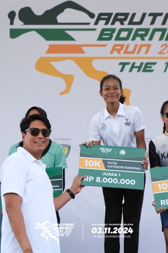 Race photo from Arutmin Borneo Run 2024