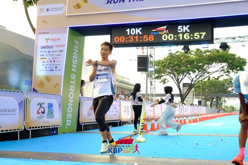 Race photo from CISANGKAN KBP CITY RUN 2025