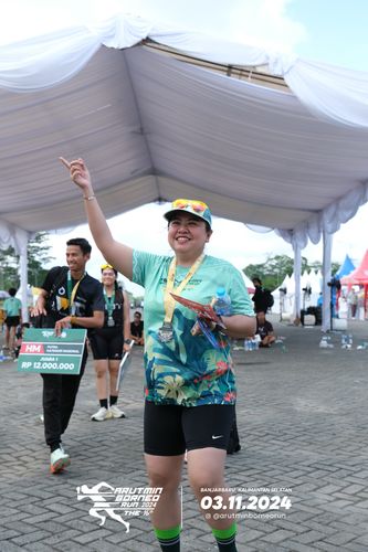 Race photo from Arutmin Borneo Run 2024