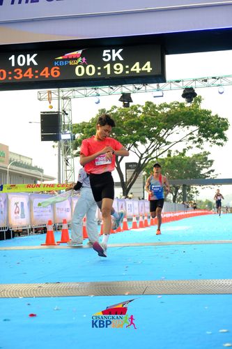 Race photo from CISANGKAN KBP CITY RUN 2025