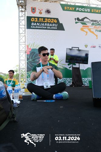 Race photo from Arutmin Borneo Run 2024