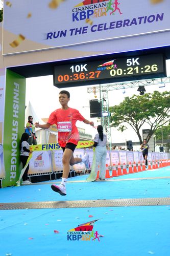 Race photo from CISANGKAN KBP CITY RUN 2025