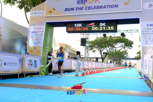 Race photo from CISANGKAN KBP CITY RUN 2025