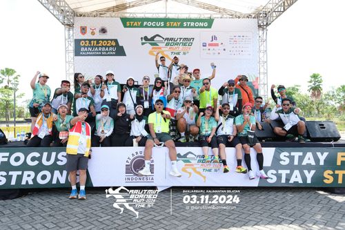 Race photo from Arutmin Borneo Run 2024