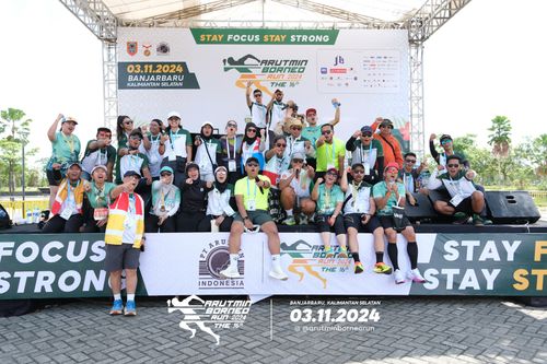 Race photo from Arutmin Borneo Run 2024
