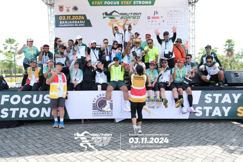 Race photo from Arutmin Borneo Run 2024
