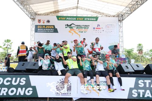 Race photo from Arutmin Borneo Run 2024