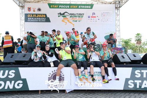 Race photo from Arutmin Borneo Run 2024