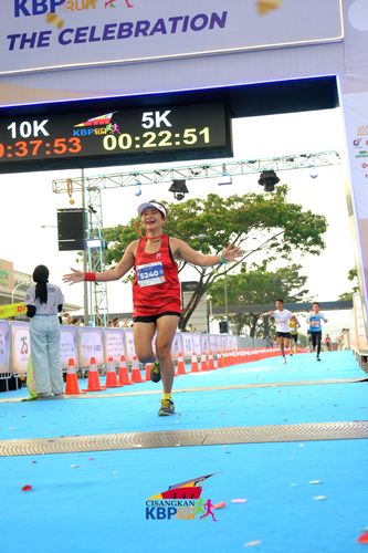 Race photo from CISANGKAN KBP CITY RUN 2025